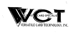 VCT VERSATILE CARD TECHNOLOGY, INC. trademark