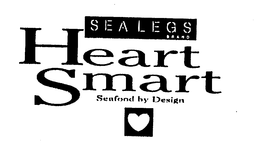 SEALEGS BRAND HEART SMART SEAFOOD BY DESIGN trademark