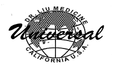 DR. LIU MEDICINE UNIVERSAL CALIFORNIA U.S.A. trademark