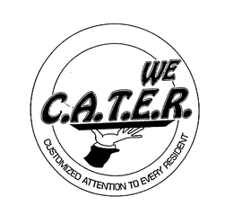 WE C.A.T.E.R. CUSTOMIZED ATTENTION TO EVERY RESIDENT trademark