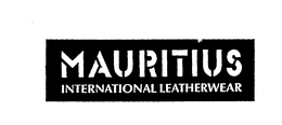 MAURITIUS INTERNATIONAL LEATHERWEAR trademark