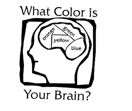 WHAT COLOR IS YOUR BRAIN? ORANGE YELLOW trademark