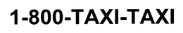 1-800-TAXI-TAXI trademark