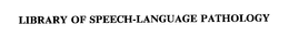 LIBRARY OF SPEECH-LANGUAGE PATHOLOGY trademark
