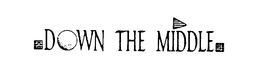 DOWN THE MIDDLE trademark
