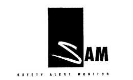 SAM S A F E T Y A L E R T M O N I T O R trademark