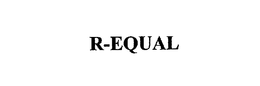 R-EQUAL trademark