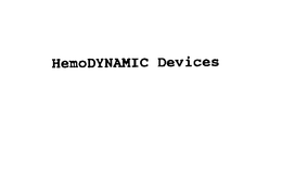 HEMODYNAMIC DEVICES trademark