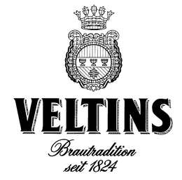 VELTINS BRAUTRADITION SEIT 1824 AND DESIGN trademark