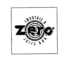 ZERO SMOOTHIE & JUICE BAR trademark