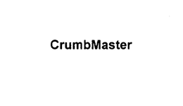 CRUMBMASTER trademark