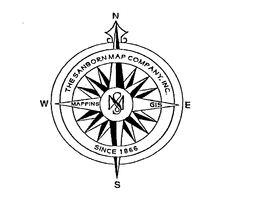 THE SANBORN MAP COMPANY, INC. SINCE 1866 MAPPING GIS N E S W trademark