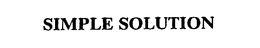 SIMPLE SOLUTION trademark