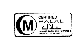 M CERTIFIED HALAL ISLAMIC FOOD AND NUTRITION COUNCIL OF AMERICA trademark
