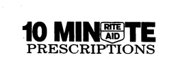 RITE AID 10 MINUTE PRESCRIPTIONS trademark