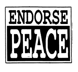 ENDORSE PEACE trademark