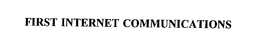 FIRST INTERNET COMMUNICATIONS trademark