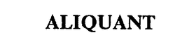 ALIQUANT trademark