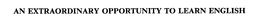 AN EXTRAORDINARY OPPORTUNITY TO LEARN ENGLISH trademark
