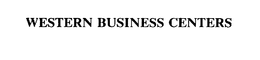 WESTERN BUSINESS CENTERS trademark
