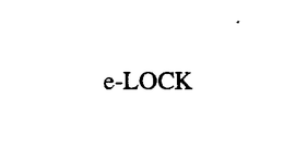 E-LOCK trademark