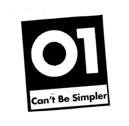 01 CAN'T BE SIMPLER trademark