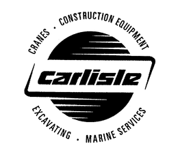 CARLISLE CRANES CONSTRUCTION EQUIPMENT EXCAVATING MARINE SERVICES trademark