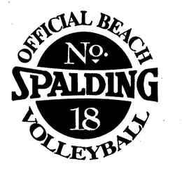 SPALDING - OFFICIAL BEACH VOLLEYBALL NO. 18 trademark