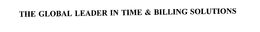 THE GLOBAL LEADER IN TIME & BILLING SOLUTIONS trademark