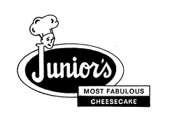 JUNIOR'S MOST FABULOUS CHEESECAKE trademark