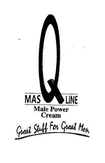 MASQLINE MALE POWER CREAM GREAT STUFF FOR GREAT MEN trademark