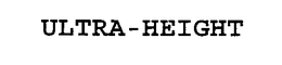 ULTRA-HEIGHT trademark