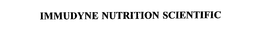 IMMUDYNE NUTRITION SCIENTIFIC trademark