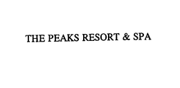 THE PEAKS RESORT & SPA trademark