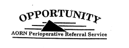 OPPORTUNITY AORN PERIOPERATIVE REFERRAL SERVICE trademark