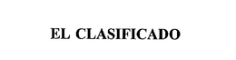 EL CLASIFICADO trademark