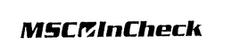 MSC INCHECK trademark