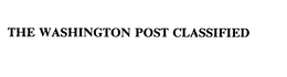 THE WASHINGTON POST CLASSIFIED trademark