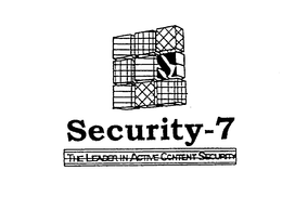 SECURITY-7 THE LEADER IN ACTIVE CONTENTSECURITY trademark