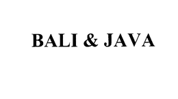 BALI & JAVA trademark