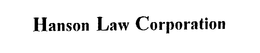 HANSON LAW CORPORATION trademark