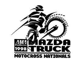 MOTOCROSS NATIONALS MAZDA TRUCK AMA PRO RACING 1998 trademark