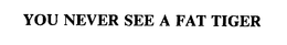 YOU NEVER SEE A FAT TIGER trademark