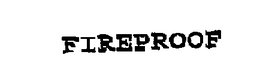 FIREPROOF trademark
