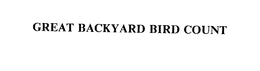 GREAT BACKYARD BIRD COUNT trademark