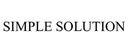 SIMPLE SOLUTION trademark