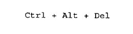 CTRL + ALT + DEL trademark
