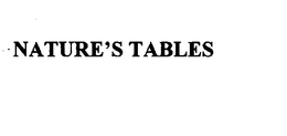 NATURE'S TABLES trademark