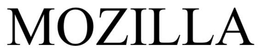 MOZILLA trademark