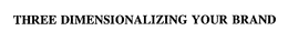 THREE DIMENSIONALIZING YOUR BRAND trademark